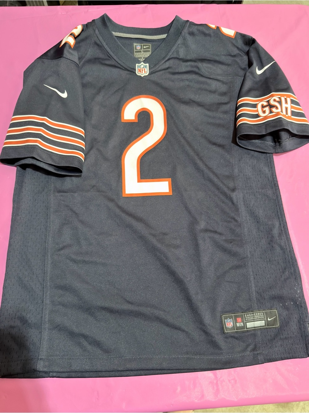 Nike Women’s / Youth Navy Football Jersey Chicago Bears Moore #2 Size Large NWOT